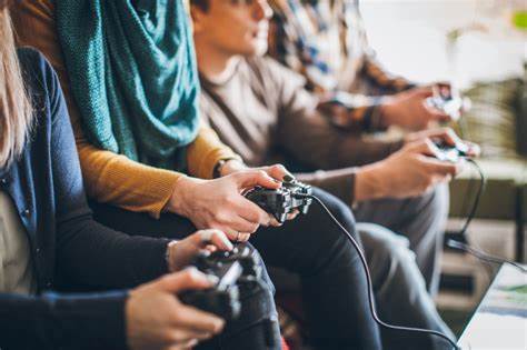 Someone playing video games